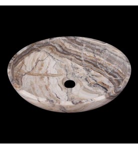 White Tiger Onyx Honed Oval Basin 3220