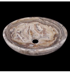 White Tiger Onyx Honed Oval Basin 3222