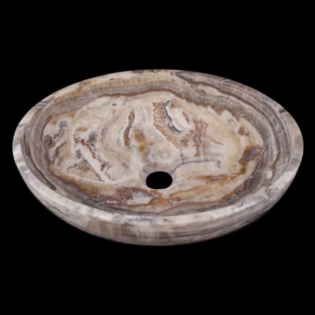 White Tiger Onyx Honed Oval Basin 3222