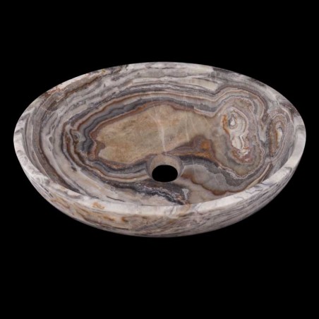 White Tiger Onyx Honed Oval Basin 3226