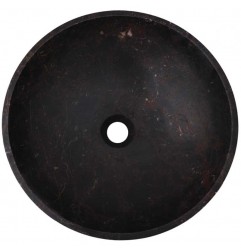 Black & Gold Honed Round Basin Marble 2844