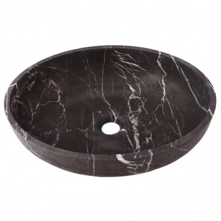 Pietra Grey Honed Oval Basin Limestone 3087