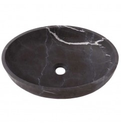Pietra Grey Honed Oval Basin Limestone 3089
