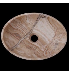 White Tiger Onyx Honed Oval Basin 3291