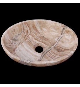 White Tiger Onyx Honed Oval Basin 3291