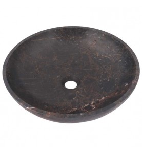 Black & Gold Honed Round Basin Marble 2845