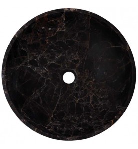 Black & Gold Honed Round Basin Marble 3003