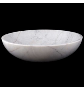 Persian White Honed Round Basin Marble 2975
