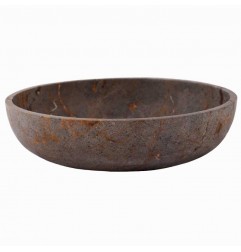 Grey & Gold Honed Oval Basin Marble 2989