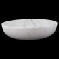 Persian White Honed Oval Basin Marble 2979