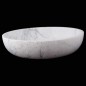 Persian White Honed Oval Basin Marble 3106