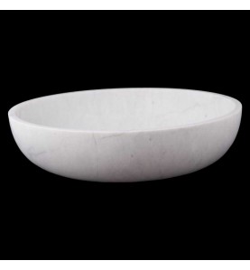 Persian White Honed Oval Basin Marble 3111