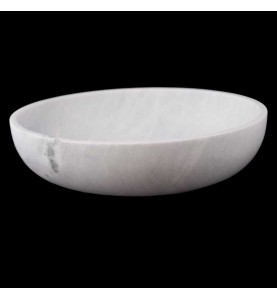 Persian White Honed Oval Basin Marble 3116