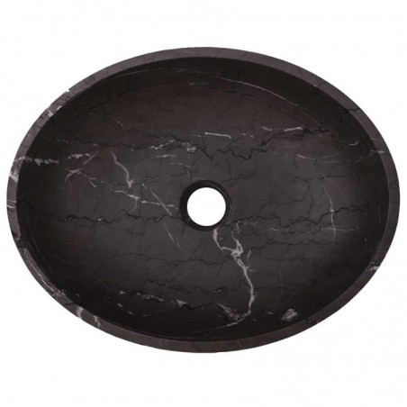 Pietra Grey Honed Oval Basin Limestone 3304