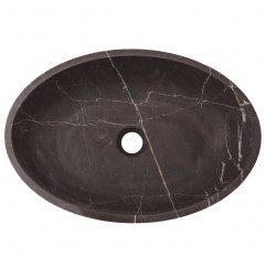 Pietra Grey Honed Oval Basin Limestone 3354