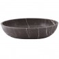 Pietra Grey Honed Oval Basin Limestone 3354
