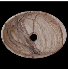 White Tiger Onyx Honed Oval Basin 3297
