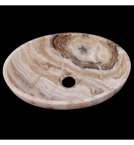 White Tiger Onyx Honed Oval Basin 3299