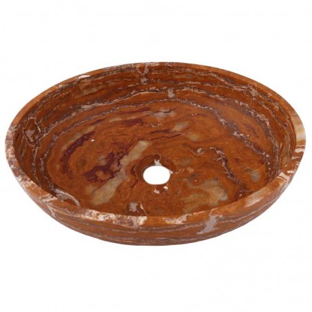 Red Onyx Honed Oval Basin 3376
