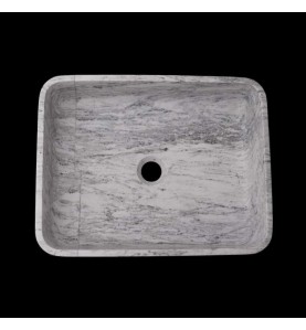 Persian White Honed Rectangle Basin Marble 2660