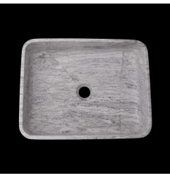 Persian White Honed Rectangle Basin Marble 2661
