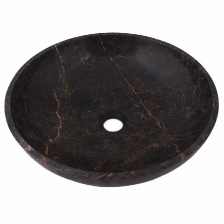 Black & Gold Honed Round Basin Marble 2906