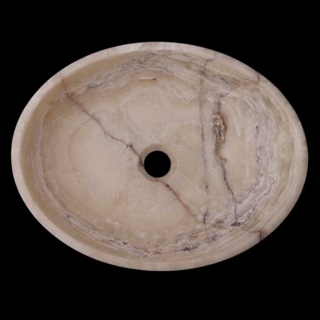 White Tiger Onyx Honed Oval Basin 3402