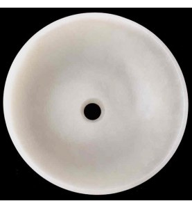 White Onyx Honed Round Basin 3461