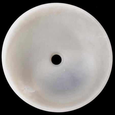 White Onyx Honed Round Basin 3479