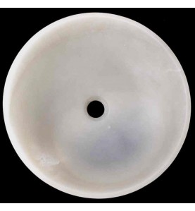 White Onyx Honed Round Basin 3479