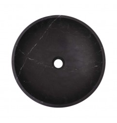 Nero Marquina Honed Round Basin Marble 2587