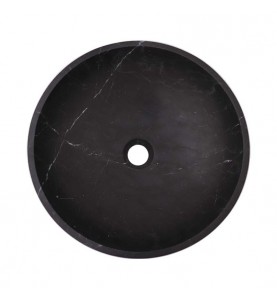 Nero Marquina Honed Round Basin Marble 2587