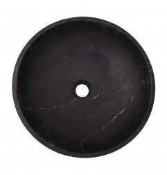 Nero Marquina Honed Round Basin Marble 2588