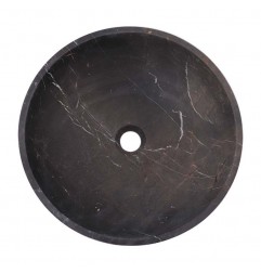 Nero Marquina Honed Round Basin Marble 2589
