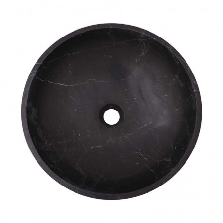 Nero Marquina Honed Round Basin Marble 2590