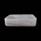 Persian White Honed Rectangle Basin Marble 2676