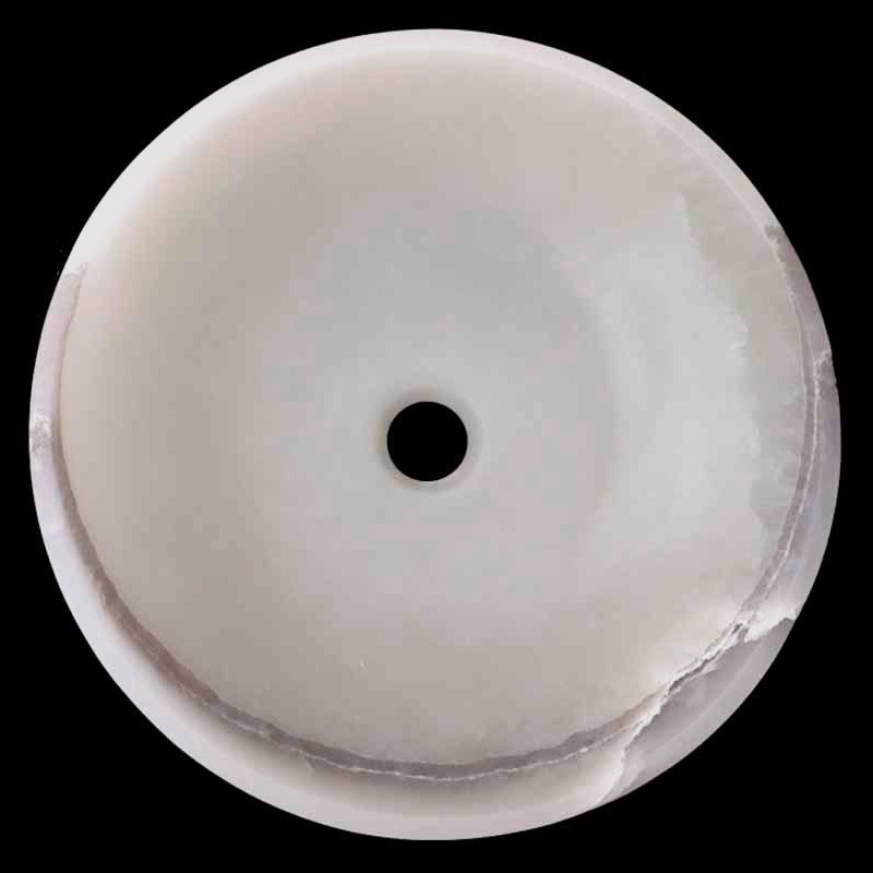 White Onyx Honed Round Basin 3532