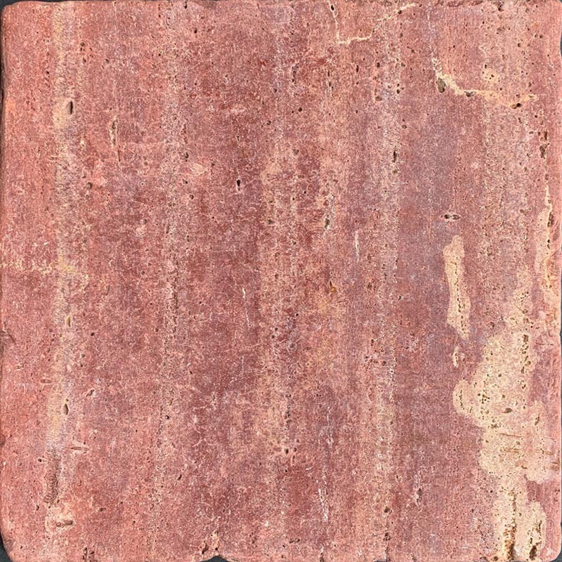 Rosso Tumbled Travertine Tiles