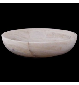 Pearl White Onyx Honed Oval Basin 3550