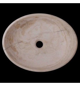 Pearl White Onyx Honed Oval Basin 3564