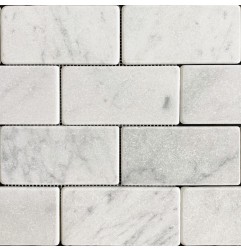 Italian Carrara Tumbled Marble Tiles 150x75