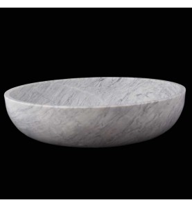 Persian White Honed Oval Basin Marble 3121