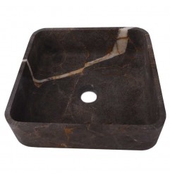 Grey & Gold Honed Square Basin Marble 3700