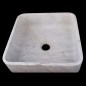 Persian White Honed  Square Basin Marble 3703