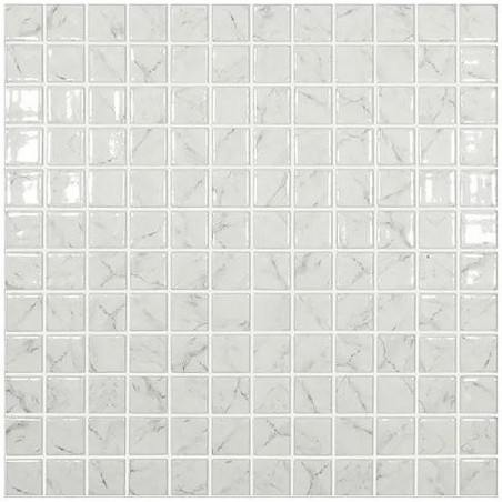 Vidrepur Carrara Grey Spanish Glass Mosaic Pool Tiles