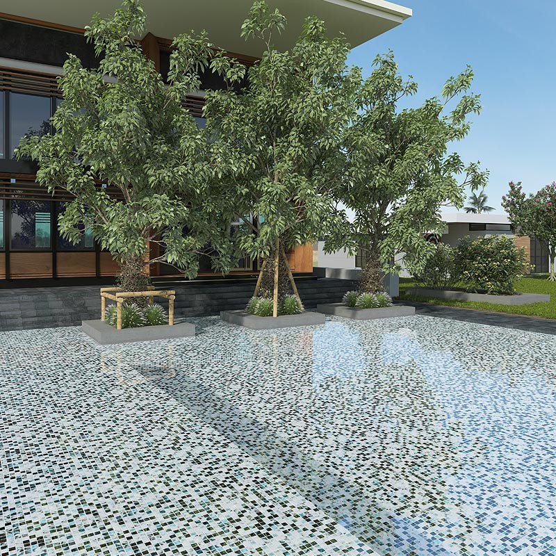 Nature Air Force Spanish Glass Mosaic Pool Tiles