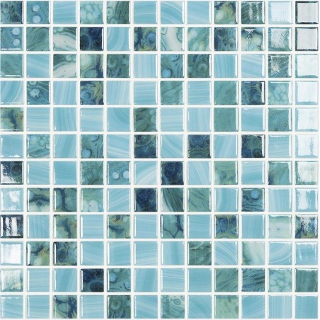 Nature Sky Spanish Glass Mosaic Pool Tiles
