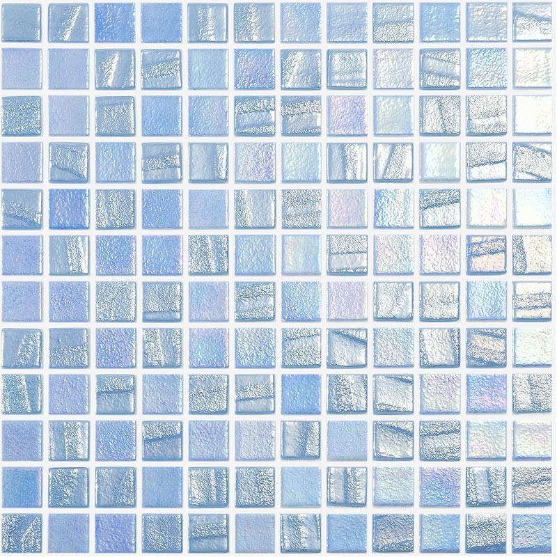 Fusion Light Blue Spanish Glass Mosaic Pool Tiles