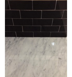 Gloss Black Ceramic Subway Tile|Non Rectified