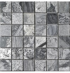 Silver Quartzite Square 48mm Honed Mosaic